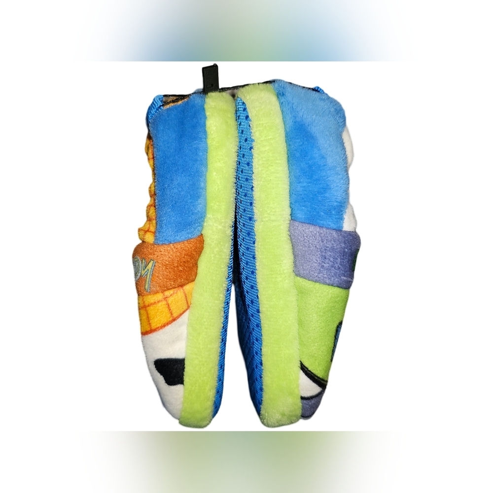 Disney Toy Story Woody & Buzz Plush Slippers Toddler Sz 5T-6T - Picture 6 of 9